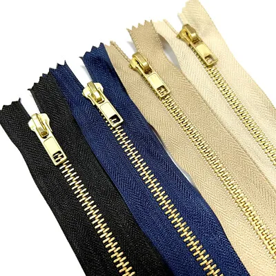 Buy Zipper Metal Heavy Duty Open Ended Size #5 Wide Zipper For Jackets Coats Sewing • 2.99£