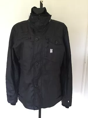 Buy Crosshatch Men's Zip Padded Black Jacket Size L Brand New Without Tags • 24.99£