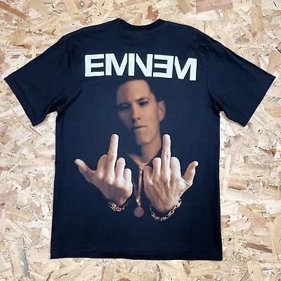 Buy Eminem Rap Single Stitch T Shirt Mens Large Black T5-03 • 39.95£