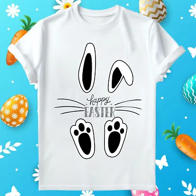 Buy Hoppy Easter Bunny T-Shirt Kids Childrens Cute Cool Novelty Happy Egg Tee Top#ED • 14.99£