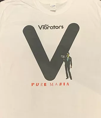 Buy The Vibrators - Pure Mania - WHITE T-Shirt , Knox, Punk, Pistols, Clash, Damned • 15.99£