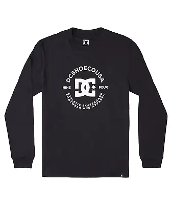 Buy Dc Shoes Mens T Shirt.new Star Pilot Black Cotton Long Sleeved Skater Top W22 • 26.99£