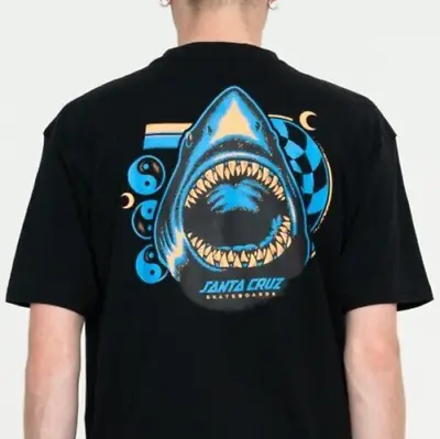 Buy SANTA CRUZ Shark Trip SKATE T-Shirt XXL 2XL Black STREET WEAR FRESH GRIND WOW • 27.99£