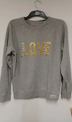 Buy Goodtees By Selfish Mother Grey Sweat Jumper Size L LOVE Causal Chic  • 13.99£