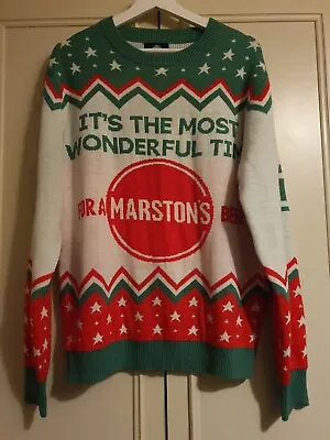 Buy Marstons Beer Christmas Jumper ‘It’s The Most Wonderful Time’. Size Large L • 14£
