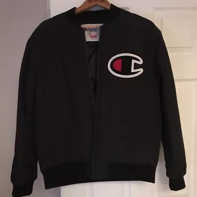 Buy Supreme X Champion Color Blocked Jacket Black Size Medium, Can Fit A Large • 85£