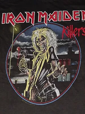 Buy Vintage Iron Maiden 1981 Killers Tour Concert T-shirt • 275.49£