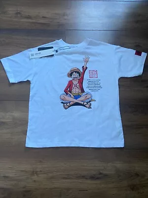 Buy One Piece Luffy T-shirt (zara) - Brand New With Tags - Uk 7 Years • 11£