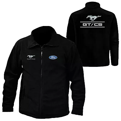 Buy Ford Mustang Gt Embroidered Anti Pill Full Zip Fleece Jacket Workwear Sport • 40.99£