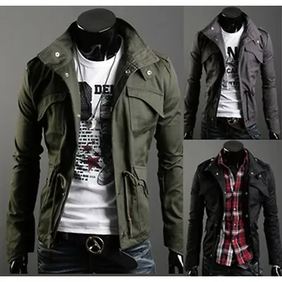 Buy Men's Coat Jacket Millitary Spring Army Fashion • 17.25£