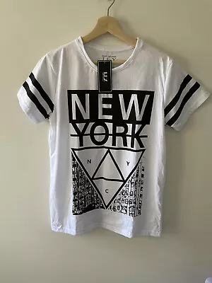 Buy Brand New With Tags T.E.X Fashion Collection New York Tshirt.Size S • 18.86£