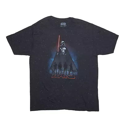Buy STAR WARS Mens Darth Vader Grey Regular Crew Neck Short Sleeve T-Shirt XL • 7.99£