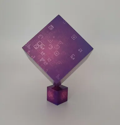 Buy Fortnight Gaming Purple Cube Prop Block/play Block With Stand Great Gif • 19.99£