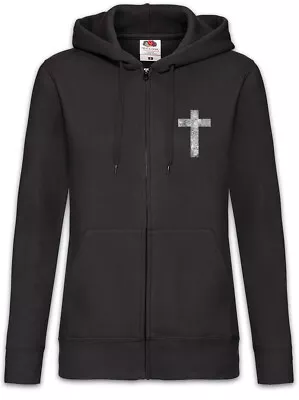 Buy Christian Cross II Women Zipper Hoodie Dios Jesus Christianity God Gott Kreuz • 53.94£