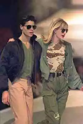 Buy 475021 Male In Black Bomber Jacket And Female In Combat Fatigues A4 Photo Print • 8.99£