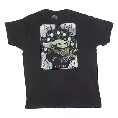 Buy STAR WARS The Child Yoda Mens T-Shirt Black L • 7.99£