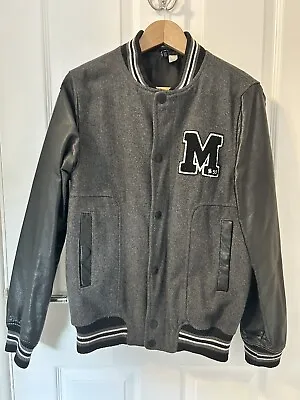 Buy Men’s Grey Wool Varsity Jacket Small • 20£