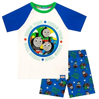 Buy Boys Thomas The Tank Engine Pyjamas Pyjama Set Nightwear Short Sleeve Top Shorts • 13.99£