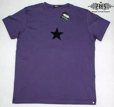 Buy # Rock Star Baby Short Sleeve Unisex T-Shirt & Skull Purple Size L New 09-56 OT1 • 26.32£