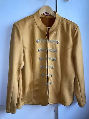 Buy Golden Yellow Mustard Joe Brown’s Size 16 Military Style Jacket Emo Punk Wow! • 35.99£