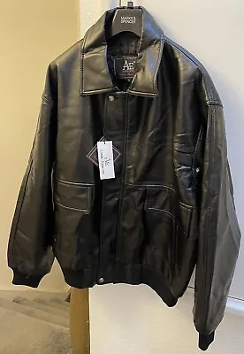 Buy Andrea Ermanni Bomber Jacket Men’s Faux Leather Black Size L. New With Tags. • 38.91£