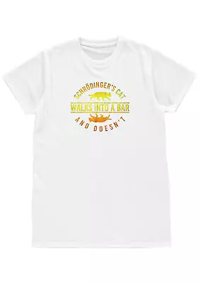 Buy Funny Schrodinger's Cat Walks Into A Bar Mens Unisex T-shirt Birthday Gift L Xl  • 11.99£