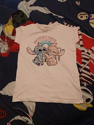 Buy Stitch And Angel Disney T-shirt 11-12 Years • 3.50£