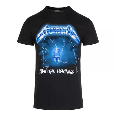 Buy Official Metallica Ride The Lightning Print T Shirt (Black) • 19.99£