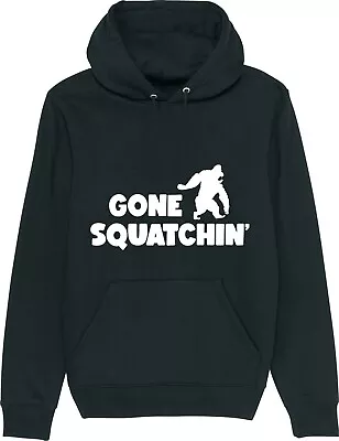 Buy GONE SQUATCHIN' Bigfoot Sasquatch Squatching Yeti Hunter Hoodie • 17.95£