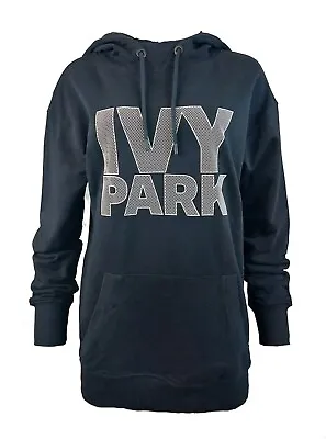 Buy Bnwt Ivy Park Mesh Net Print Logo Black Oversize Hoodie Sweatshirt Beyonce Rare • 33.99£