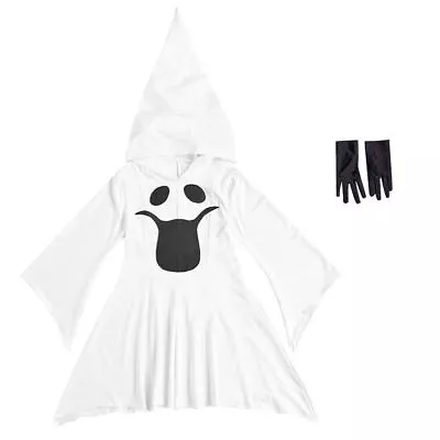 Buy Child Girls Halloween White Spooky Ghost Costume Hoodies Dress Cosplay Outfit • 16.09£