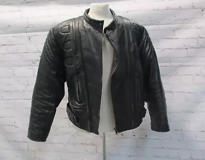 Buy Aviatrix Leather Biker Jacket Size 50. Robust Jacket In V Thick Leather  #W7 • 18£