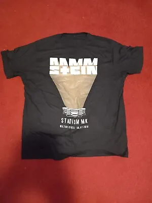 Buy RAMMSTEIN 6/7/2019 MK Stadium Tour TShirt XXL. Only Tried On For Size At Concert • 65£