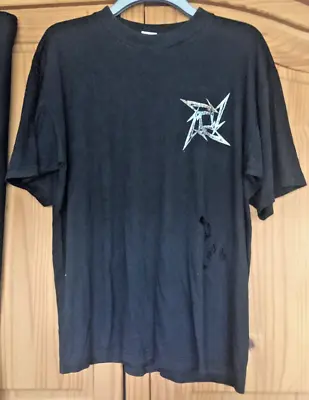 Buy ORIG VINTAGE METALLICA NINJA STAR T Shirt Size XL • 29.99£
