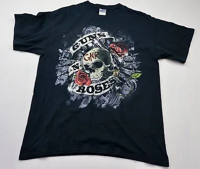 Buy Guns N Roses Firepower Shirt Mens Large Black Gildan Official Rock Band Axl Rose • 12.50£