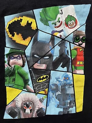 Buy Lego The Batman Movie Youth 5/6 Black T Shirt Joker The Riddler Robin • 8.11£