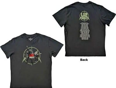 Buy U2 Unisex T-shirt: 360 Degree Tour 2010 Band Photo Original Tour New Grey Siz Xl • 24.97£
