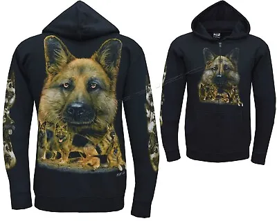 Buy German Shepherd Dog Cute Pups Animals Zip Zipped Hoodie Hoody Jacket M- 3XL • 28.99£