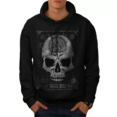 Buy Wellcoda Skull Devil Head Eye Mens Hoodie, Cards Casual Hooded Sweatshirt • 25.99£