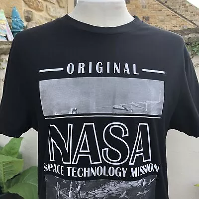 Buy Nominal BNWT Quirky Graphic NASA T-Shirt Black Men's Medium Space Streetwear • 3.99£