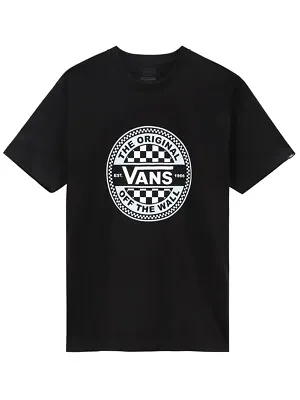 Buy Vans Mens Circle Checker SS Tee / Black / RRP £32 • 13£