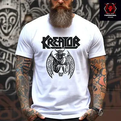 Buy Kreator Heavy Metal Rock Band Tee Unisex Adults Heavy Cotton T-SHIRT S-3XL 🤘 • 23.78£