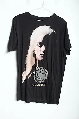 Buy Game Of Thrones Daenerys Targaryen Mens Printed Tshirt - Black - Size Medium (b9 • 4.99£