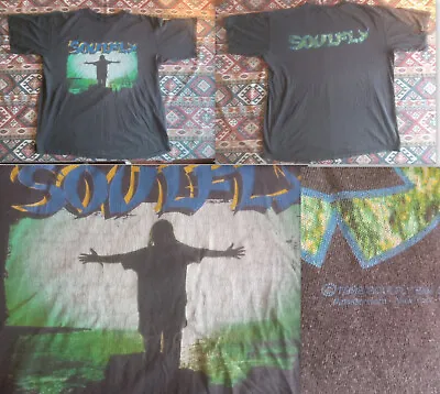 Buy Soulfly Shirt Tour 1998 Sepultura  L - VG- Worldwide Free Shipping • 49£