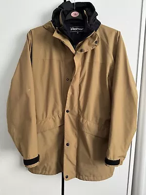 Buy Mens Rohan Beige Hooded Full Zip Coat Jacket. UK M • 24.99£