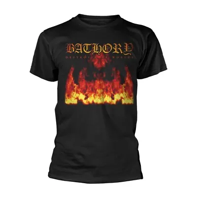 Buy BATHORY - DESTROYER OF WORLDS - Size L - Preorder - New T Shirt - J72z • 22.55£