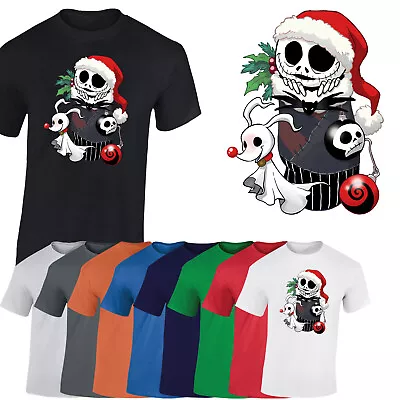 Buy Jack Face Mens T-Shirt Merry Christmas 2022 Skellington Face Unisex Gift Tshirt • 8.99£