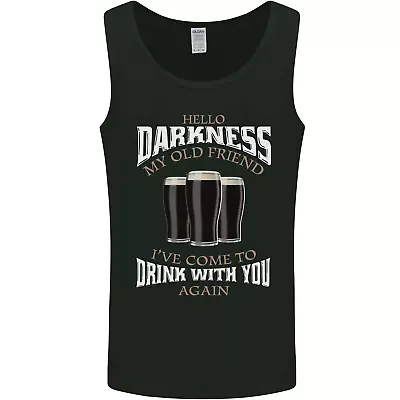 Buy Hello Darkness My Old Friend Funny Guiness Mens Vest Tank Top • 9.99£