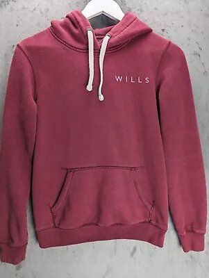 Buy Jack Wills Hoodie Size 6 Burgundy Red Long Sleeve Made In Portugal Logo Relaxed • 9.95£