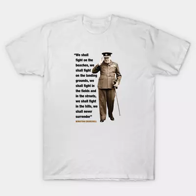 Buy Winston Churchill T Shirt For Joke Birthday Funny Politics British England • 5.99£